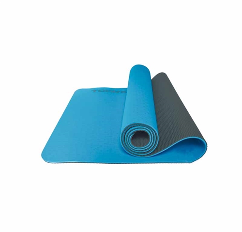 Toorx Pro Yogamatta - 6 mm (Blå/Grå)
